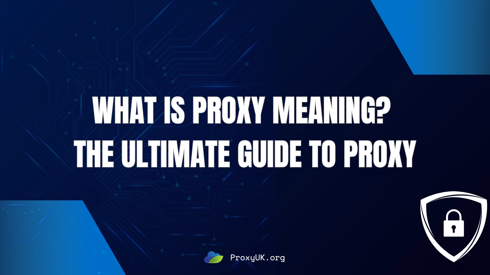 What is proxy meaning?